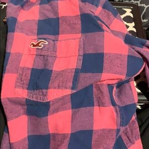 Hollister long sleeve flannel size med